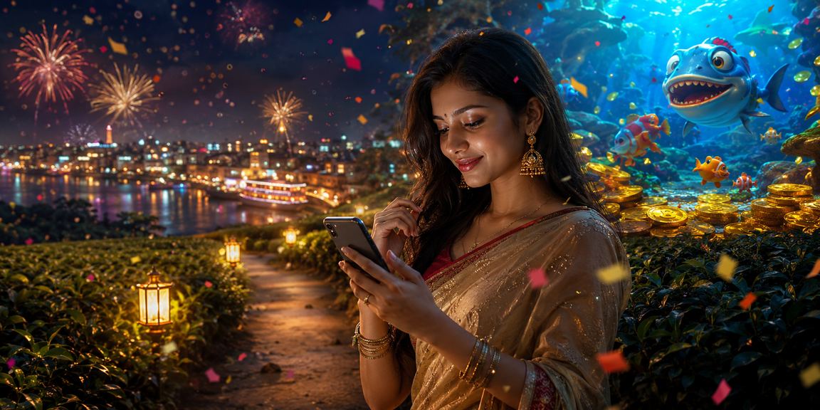 খুলনা মাছ শিকার এবং চা বাগানের দৃশ্য মানব জীবনের সাথে সংহতি